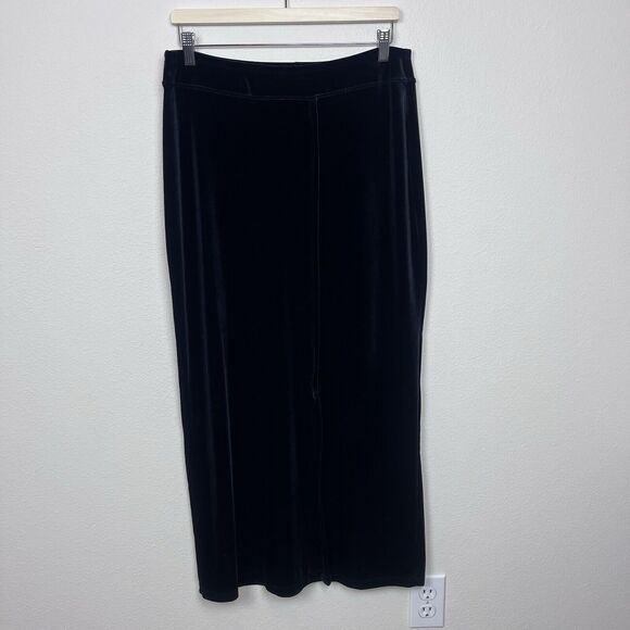 Vintage Skirt Womens Large Maxi Stretch Velvet Velour Whimsigoth Goth 90s Boho - Picture 1 of 10